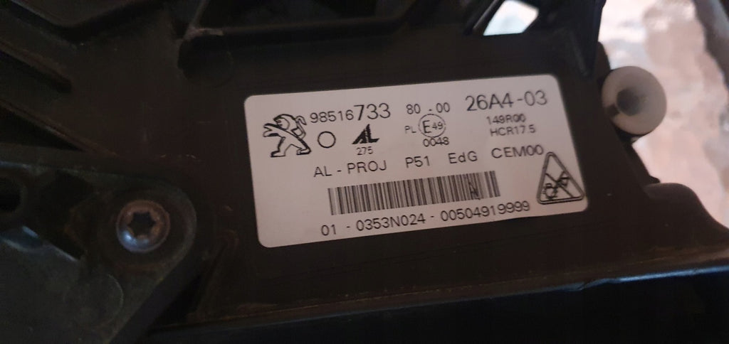 Frontscheinwerfer Peugeot 308 III 9851673380 LED Links Scheinwerfer Headlight SCH7010254302zc