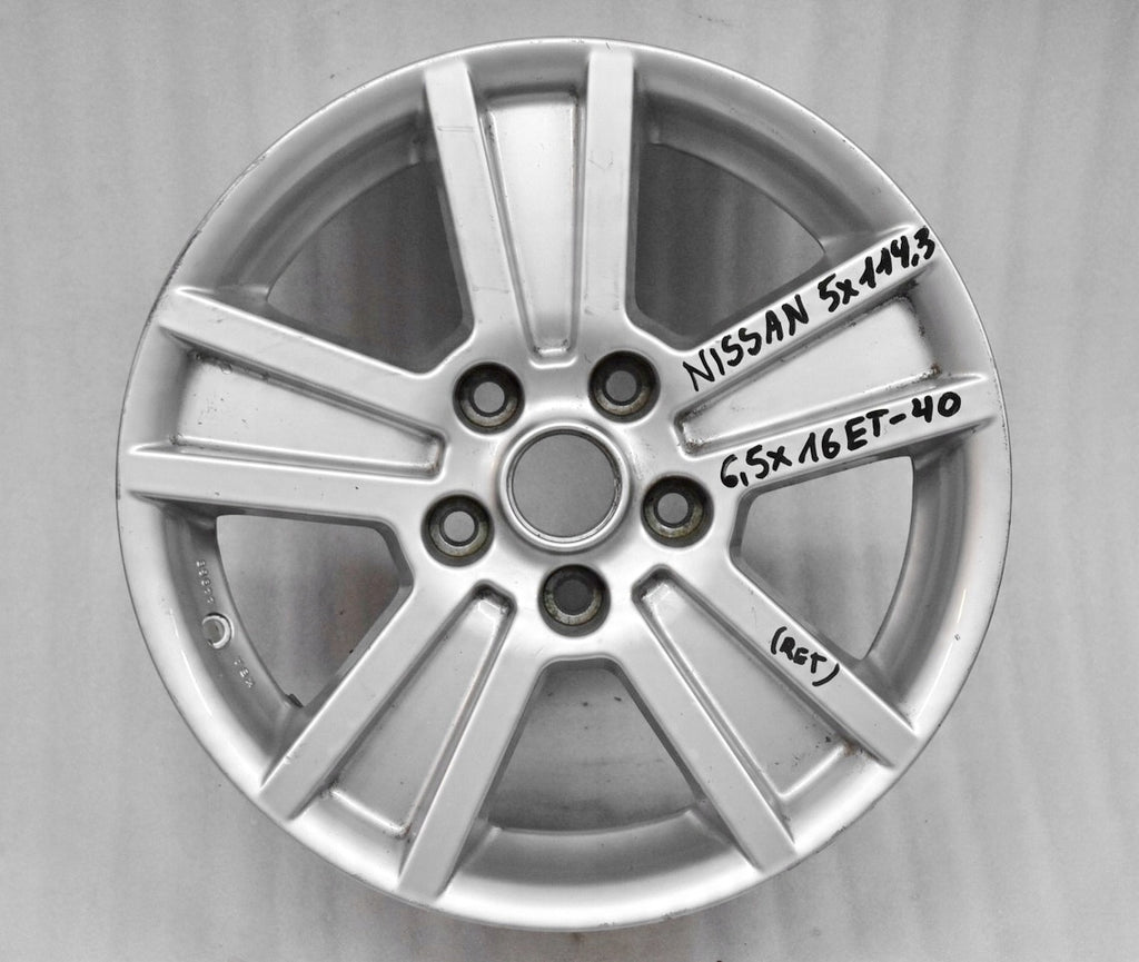 1x Alufelge 16 Zoll 6.5" 5x114.3 40ET KE4098-H356 Nissan X-Trail Rim Wheel