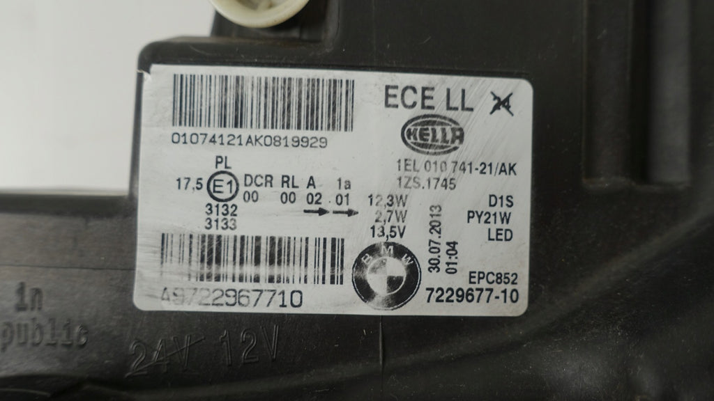Frontscheinwerfer BMW F20 7229677-10 Xenon Links Scheinwerfer Headlight SCH4581077722nh