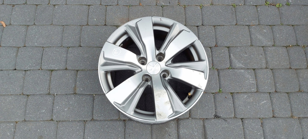 1x Alufelge 16 Zoll 6.5" 4x108 20ET Glanz Silber 9678398177 Peugeot Rim Wheel FEL9899213614nr