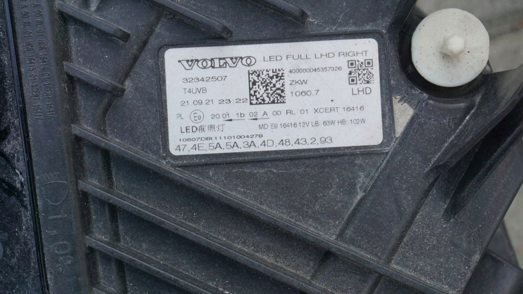 Frontscheinwerfer Volvo Xc60 II 32342507 Full LED Rechts Scheinwerfer Headlight SCH2013370455qh