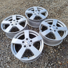 Laden Sie das Bild in den Galerie-Viewer, 4x Alufelge 16 Zoll 6.5" 5x112 40ET Silber KBA49296 Audi I Rim Wheel FEL4669300314yi