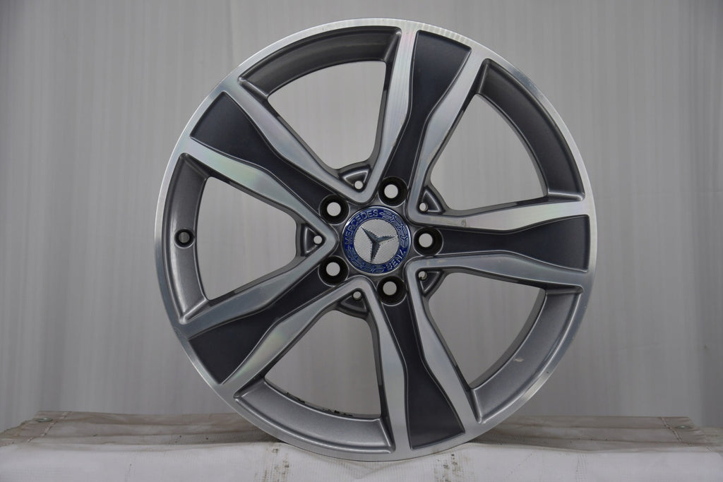 4x Alufelge 17 Zoll 7.0" 5x112 48ET Glanz Grau A2054010800 Mercedes-Benz A205 Mg FEL5280959148wt