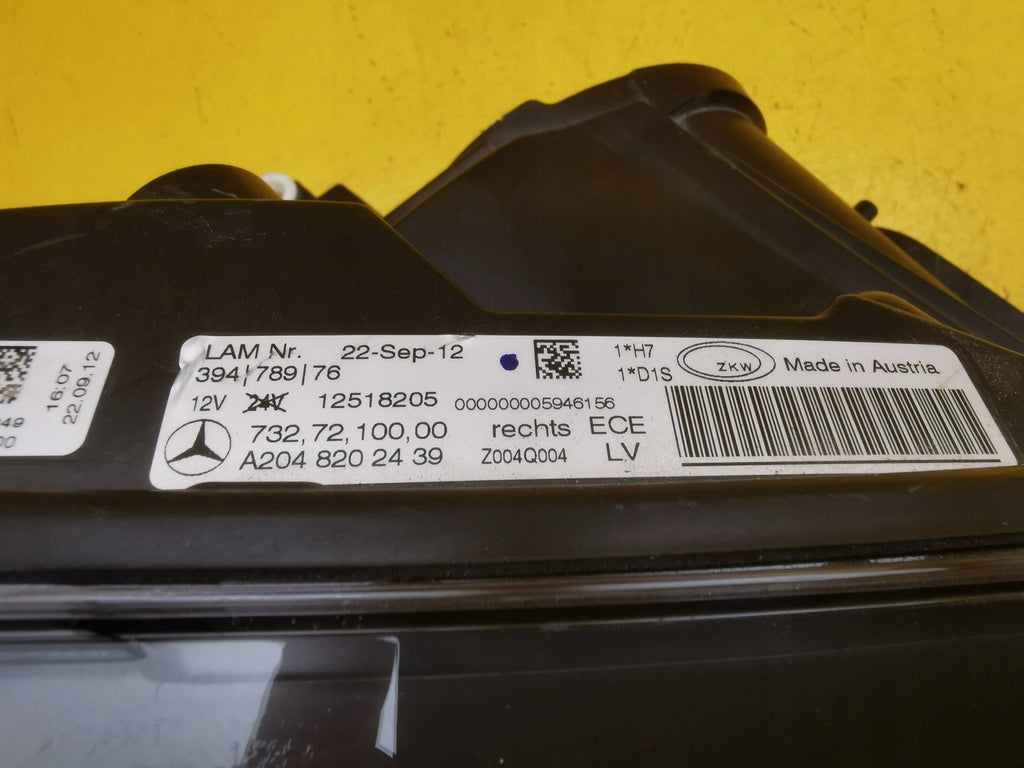 Frontscheinwerfer Mercedes-Benz X204 A2048202439 Xenon Rechts Headlight SCH5202633080yl