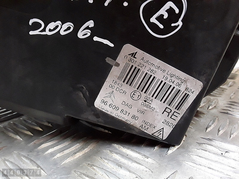 Frontscheinwerfer Citroën C6 9660983180 Rechts Scheinwerfer Headlight SCH9926547168sz