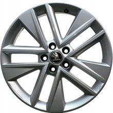 Load image into Gallery viewer, 1x Alufelge 17 Zoll 7.0" 5x100 46ET Glanz Silber 6V0601025C Skoda Rim Wheel FEL1329630955pg