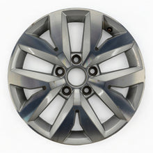 Load image into Gallery viewer, 1x Alufelge 16 Zoll 6.5&quot; 5x112 48ET Glanz Silber 5TA601025 Vw Rim Wheel