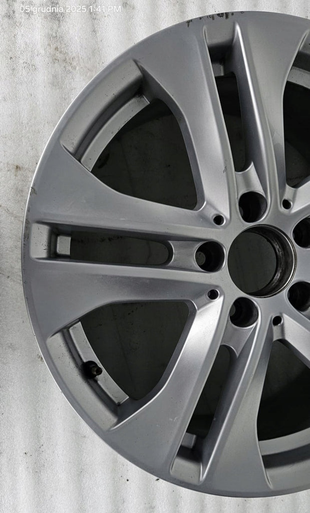 1x Alufelge 17 Zoll 7.5" 5x112 47ET Glanz Silber Mercedes-Benz W204 Rim Wheel FEL3362528568ud