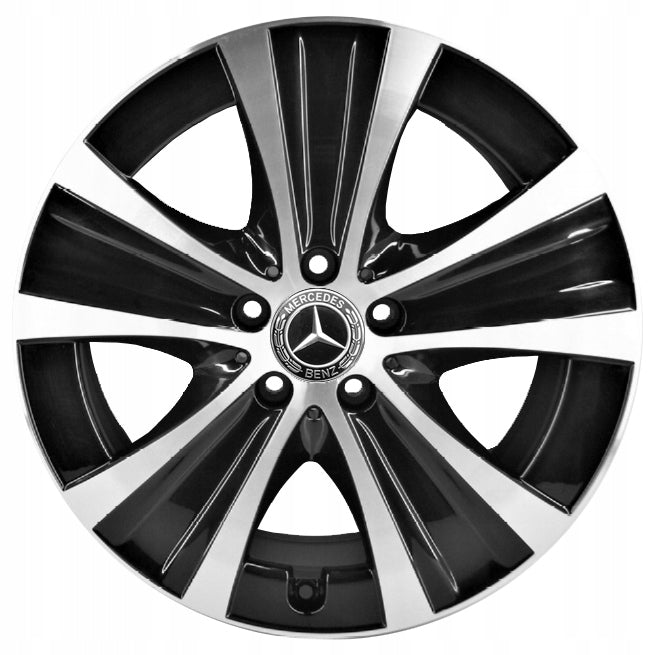 1x Alufelge 18 Zoll 8.0" 5x112 43ET Glanz Schwarz A2134013700 Mercedes-Benz FEL1980874983xy