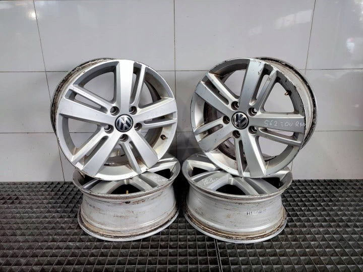 4x Alufelge 16 Zoll 6.5" 5x112 50ET 5K0601025AM VW Touran Rim Wheel FEL3255600377cv