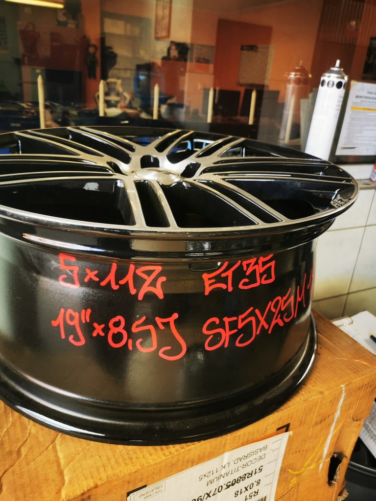1x Alufelge 19 Zoll 8.5" 5x112 35ET ACL9L8BP35 Rim Wheel