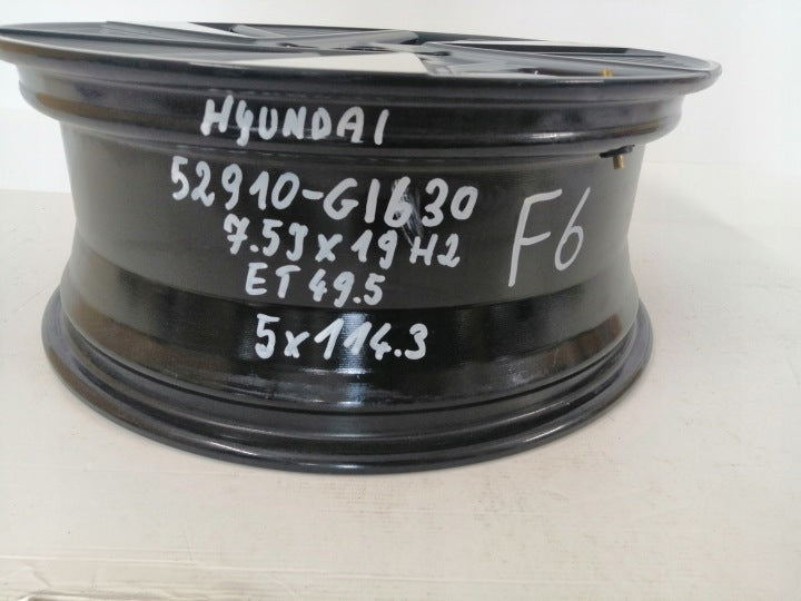 1x Alufelge 19 Zoll 7.5" 5x114.3 49 5ET 52910-G1630 Hyundai Ioniq Rim Wheel FEL5573575875vb