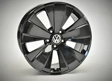 Load image into Gallery viewer, 4x Alufelge 18 Zoll 8.0&quot; 5x112 48ET Glanz Schwarz 5C0601025AK VW Beetle