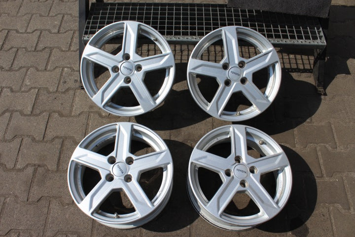 4x Alufelge 15 Zoll 5.0" 4x100 39ET KBA-51606- Toyota Yaris Rim Wheel FEL9398380680jh