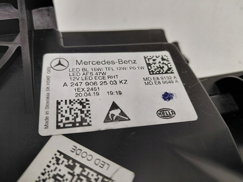 Frontscheinwerfer Mercedes-Benz W247 A2479062503 Full LED Links Headlight SCH1044664960pz