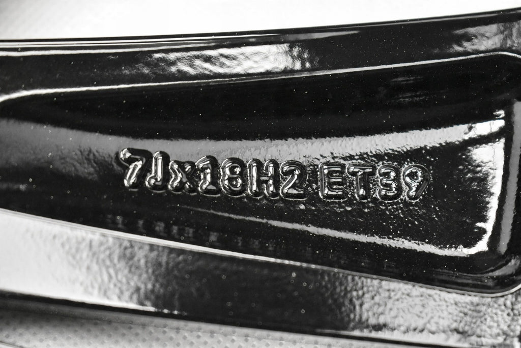 4x Alufelge 18 Zoll 7.0" 5x100 39ET Glanz Schwarz 2GM601025 VW T-Cross Rim Wheel