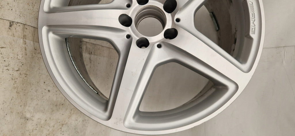 1x Alufelge 18 Zoll 8.5" 5x112 34,5ET Glanz Silber A2184011402 Mercedes-Benz Amg