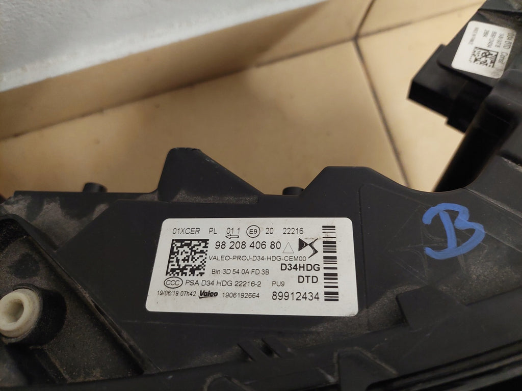 Frontscheinwerfer Citroën Ds3 Ds Crossback 3 9820840680 89912434 LED Rechts