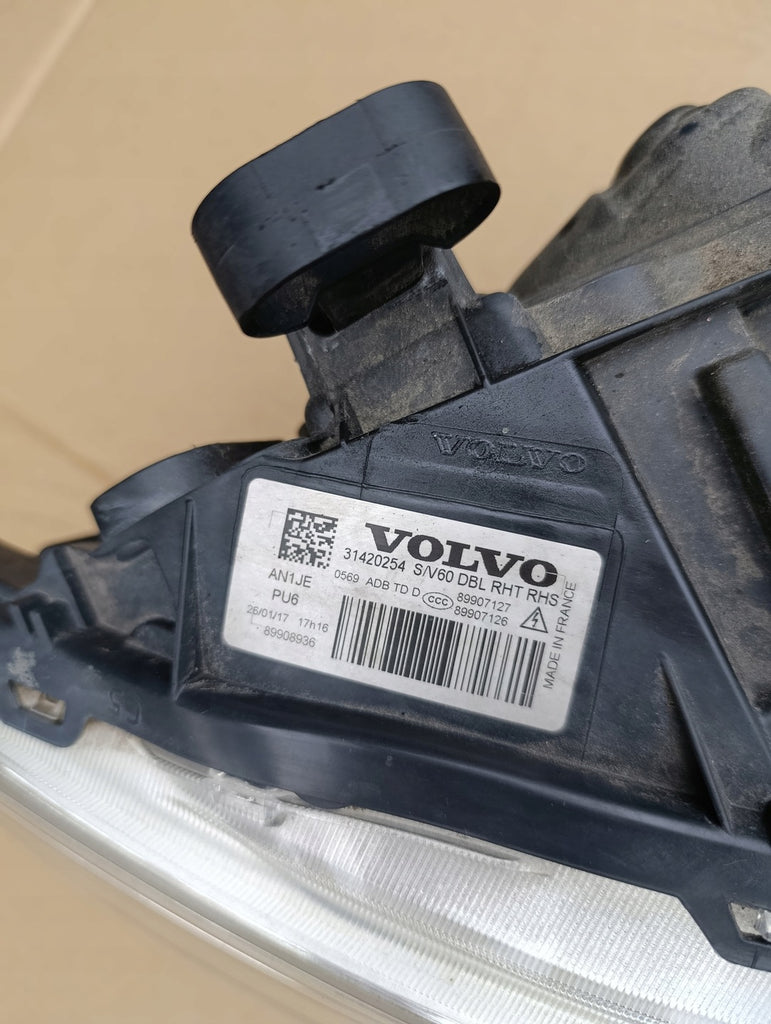 Frontscheinwerfer Volvo V60 31420254 Rechts Scheinwerfer Headlight SCH2552800590wf