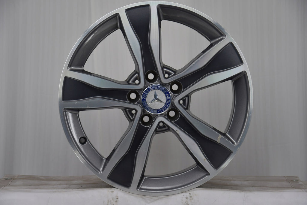4x Alufelge 17 Zoll 7.0" 5x112 48ET Glanz Grau A2054010800 Mercedes-Benz A205 Mg FEL5280959148wt