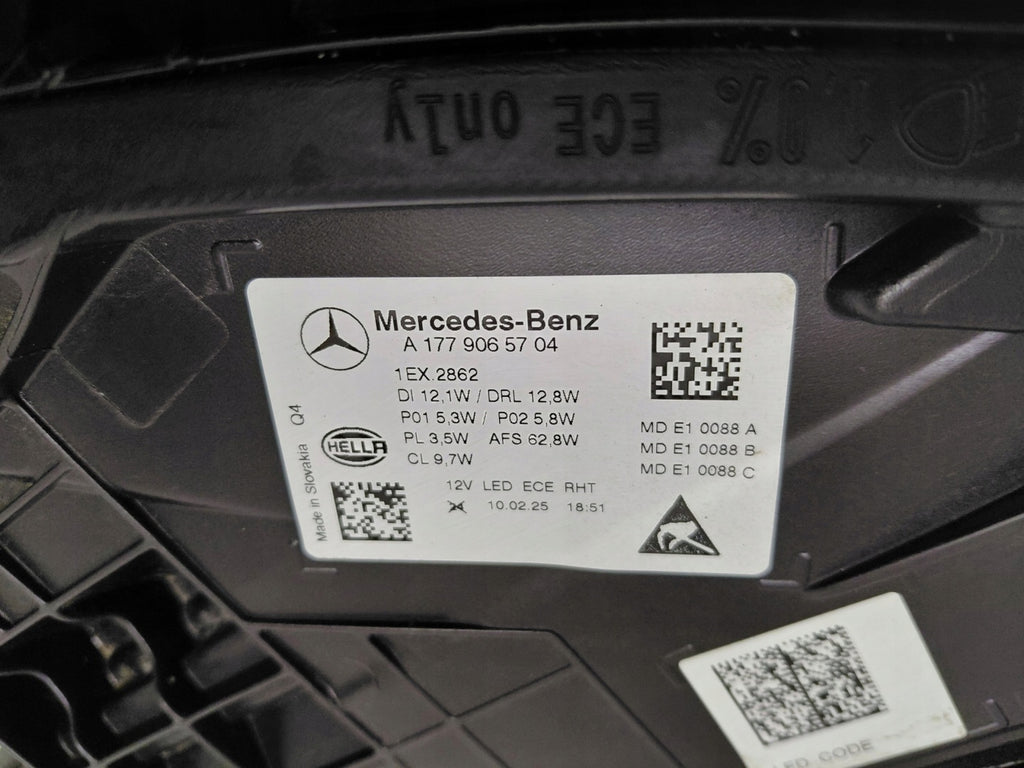 Frontscheinwerfer Mercedes-Benz W177 A1779065704 Links Scheinwerfer Headlight SCH3015103844nt
