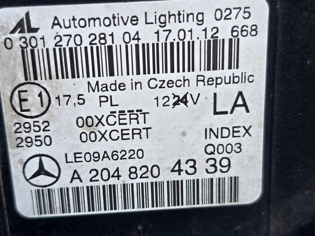 Frontscheinwerfer Mercedes-Benz W204 A2048204339 Links Scheinwerfer Headlight SCH6268812719gr