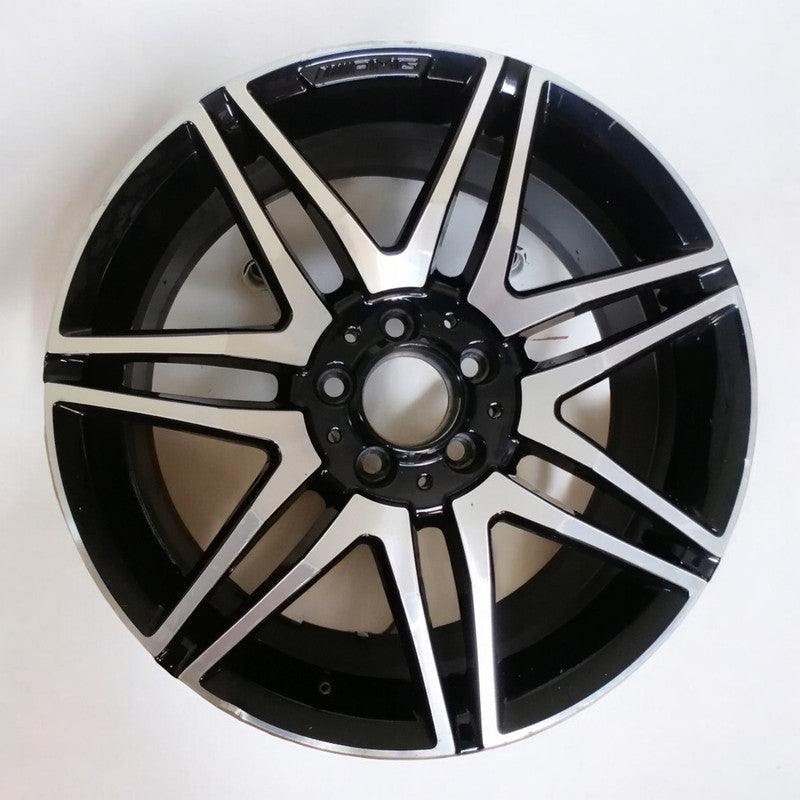 1x Alufelge 18 Zoll 8.5" 5x112 54ET Schwarz A204010704 Mercedes-Benz Rim Wheel