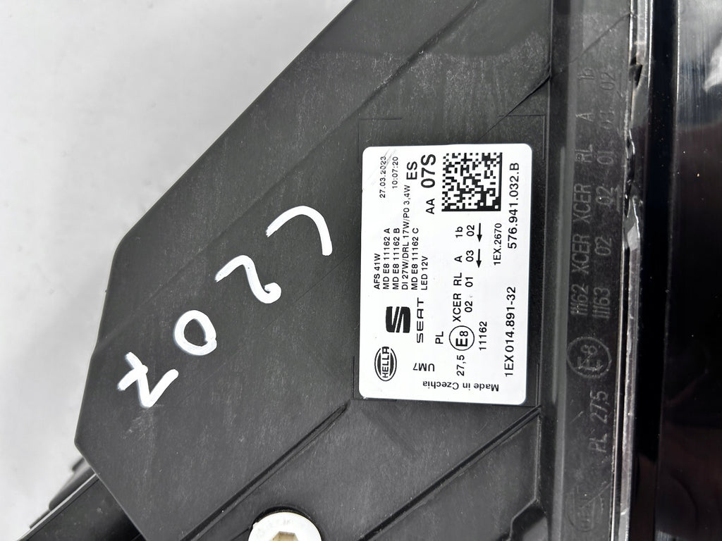 Frontscheinwerfer Seat Ateca 576941032B LED Rechts Scheinwerfer Headlight