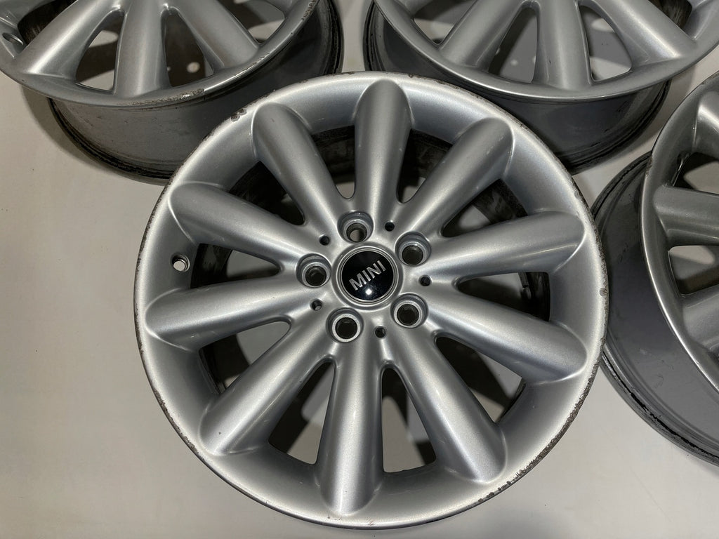 4x Alufelge 17 Zoll 7.0" 5x112 54ET Glanz Silber 6855108 Mini F57 F56 F55