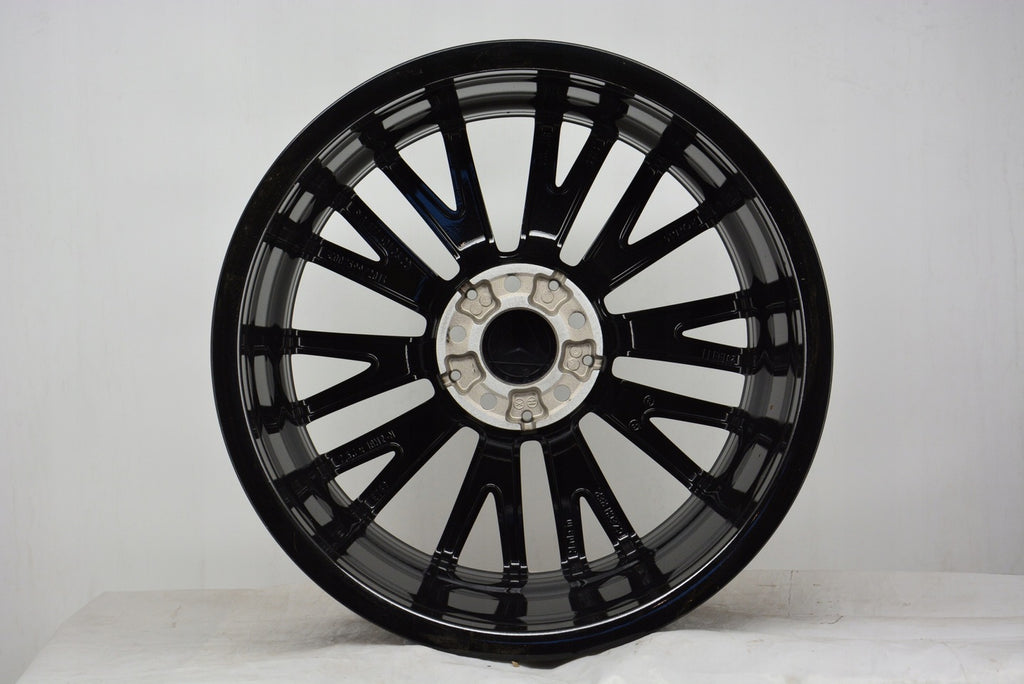 4x Alufelge 18 Zoll 7.5" 5x112 49ET Glanz Schwarz A1774010600 Mercedes-Benz