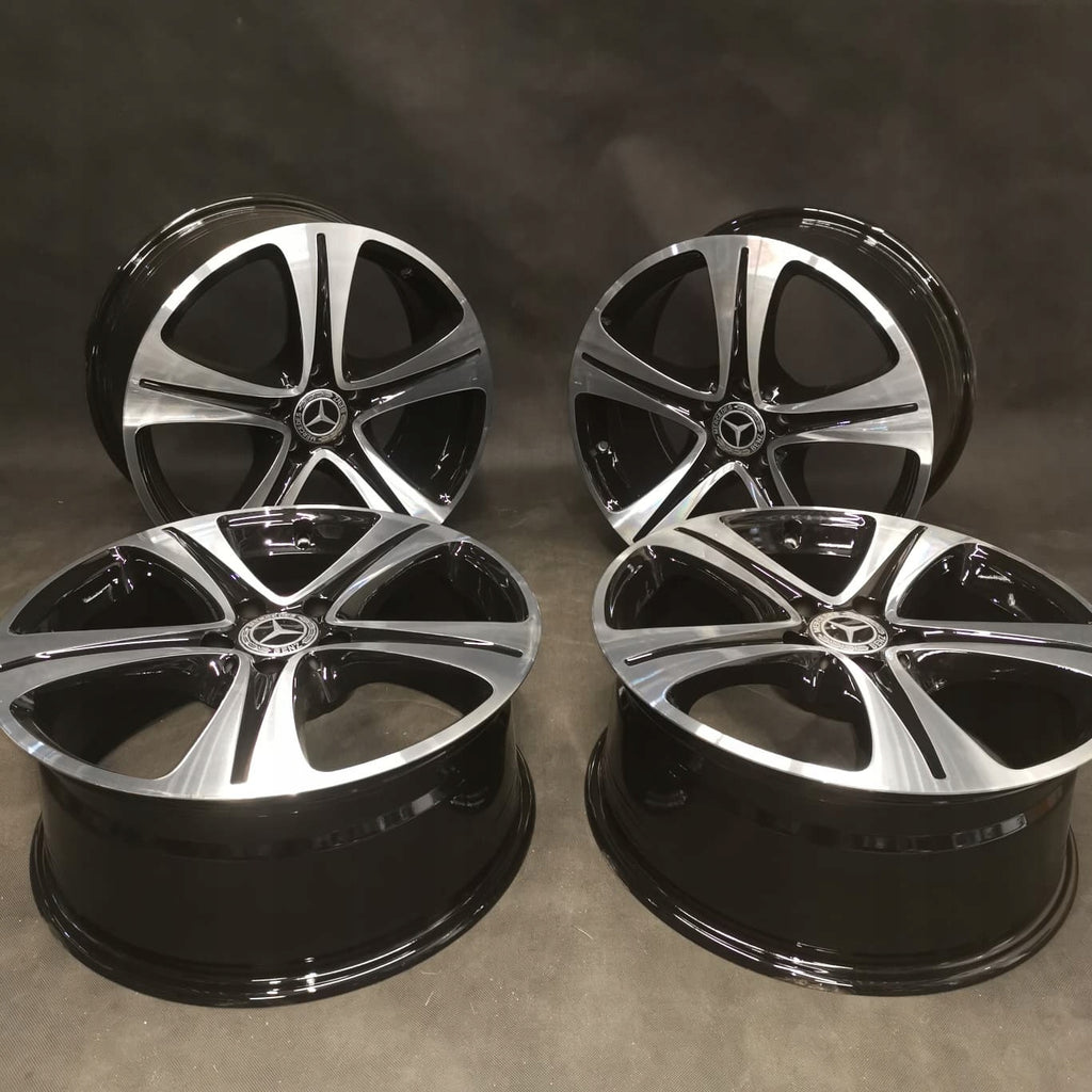 4x Alufelge 18 Zoll 8.0" 5x112 43ET Glanz Silber A2134011400 Mercedes-Benz W213 FEL3789708026et