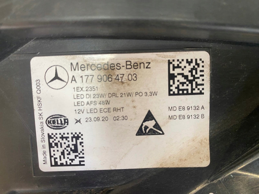 Frontscheinwerfer Mercedes-Benz W177 A1779064703 LED Links Headlight SCH5267121337yc