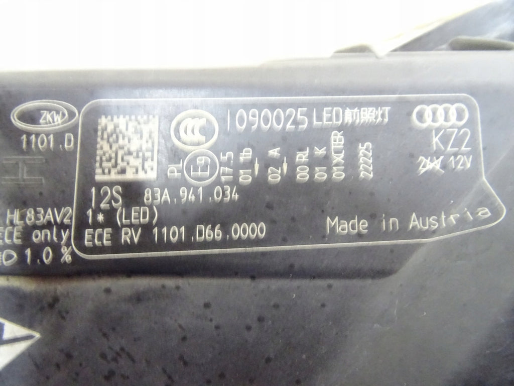 Frontscheinwerfer Audi Q3 83A941034 LED Rechts Scheinwerfer Headlight