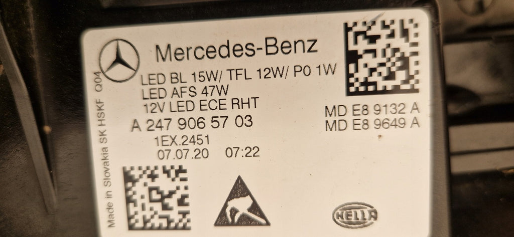 Frontscheinwerfer Mercedes-Benz A247965703 LED Links Scheinwerfer Headlight