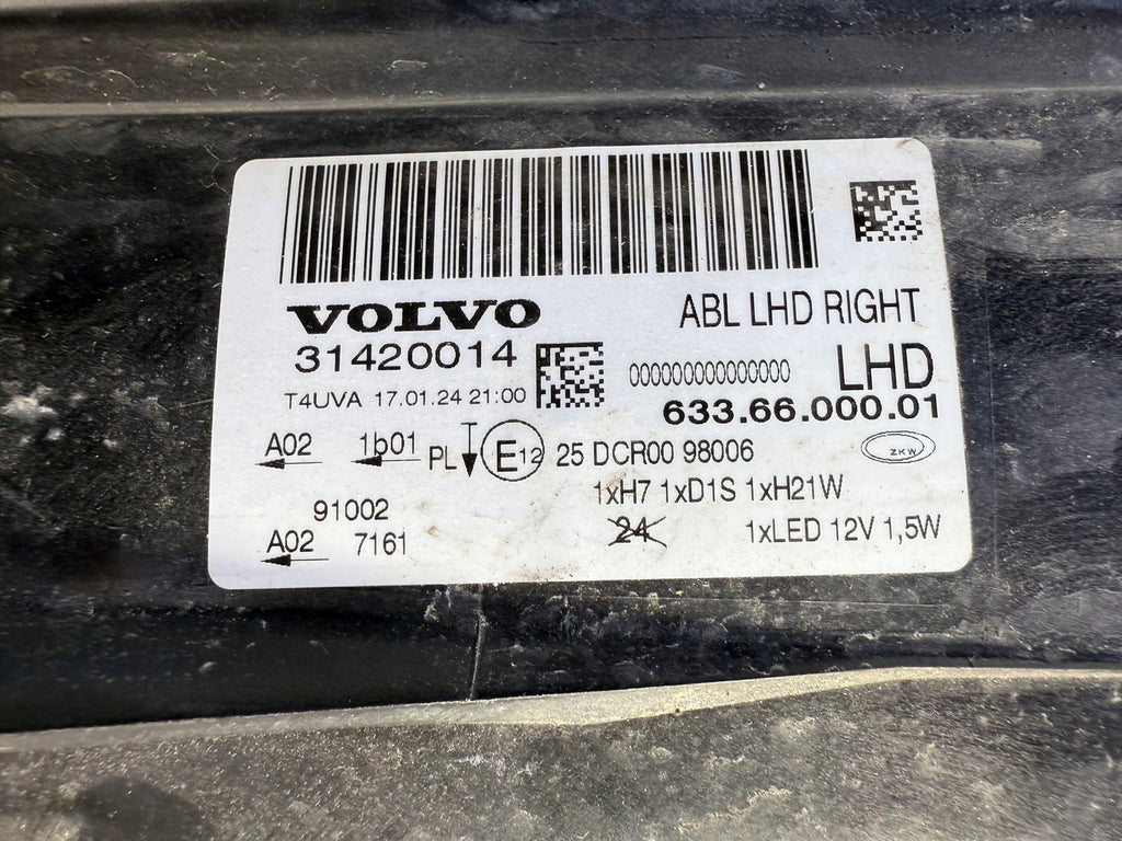 Frontscheinwerfer Volvo V70 S80 31420014 LED Rechts Scheinwerfer Headlight