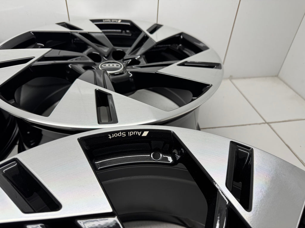 4x Alufelge 20 Zoll 9.0" 5x112 38ET Glanz Silber 4KE601025T Audi E-Tron FEL9974268124oc