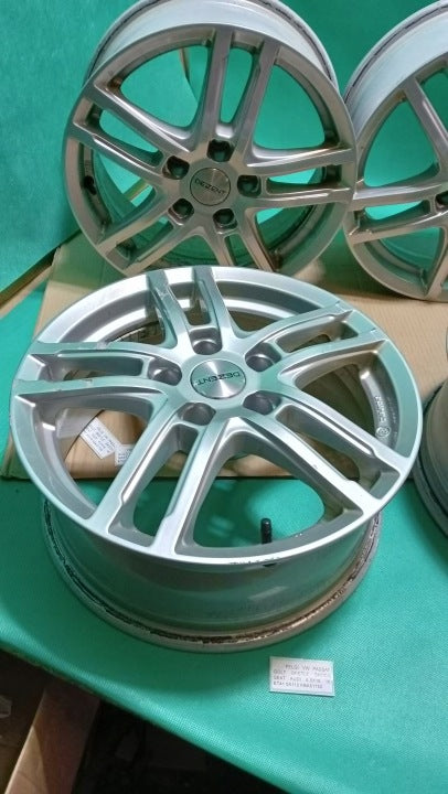 4x Alufelge 16 Zoll 6.5" 5x112 41ET Matt Silber Audi I Rim Wheel FEL2030078134dr