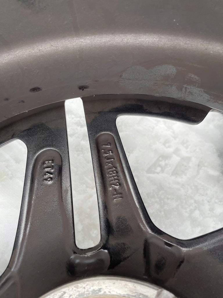 2x Alufelge 18 Zoll 7.5" 5x112 49ET Glanz A1774011500 Mercedes-Benz Rim Wheel FEL7580097289vu