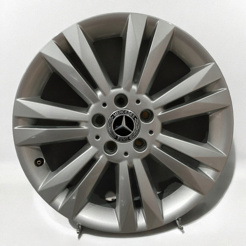 1x Alufelge 17 Zoll 7.5" 5x112 52,5ET Glanz Silber A2464010602 Mercedes-Benz