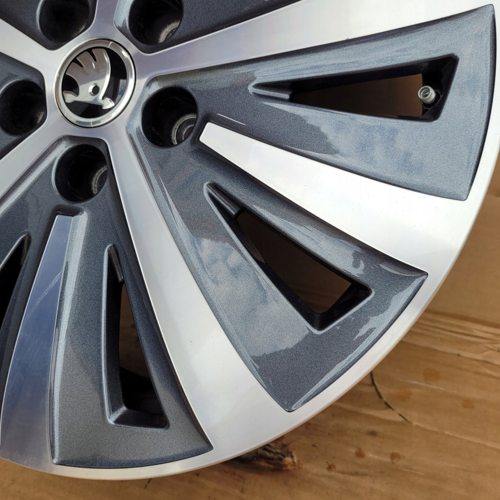 1x Alufelge 17 Zoll 6.5" 5x112 3V0601025AH Skoda Superb Iii Rim Wheel FEL3783444552ia