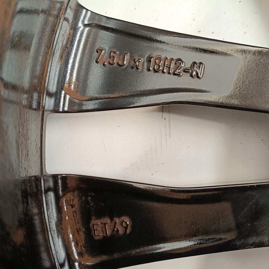 1x Alufelge 18 Zoll 7.5" 5x112 49ET Glanz Schwarz A1774012700 Mercedes-Benz W177 FEL5203062181ic