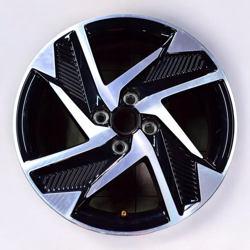 1x Alufelge 16 Zoll 6.5" 4x100 48ET Glanz Schwarz 52910K7200 Hyundai I10