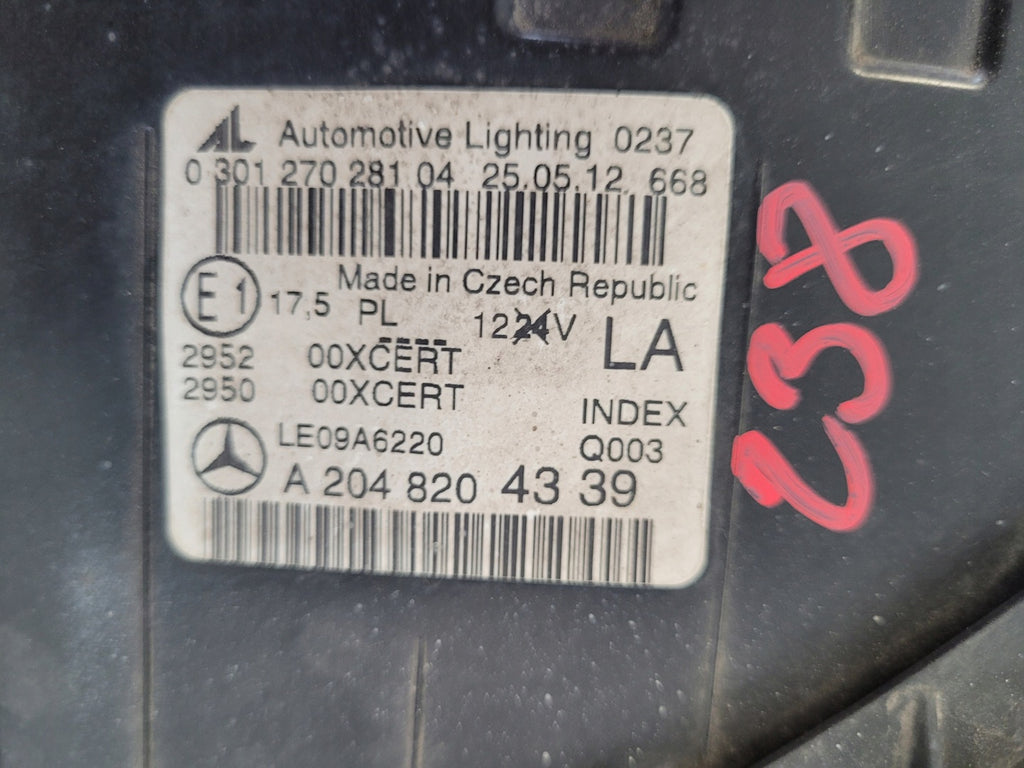 Frontscheinwerfer Mercedes-Benz W204 A2048204339 Links Scheinwerfer Headlight SCH5313418153kc