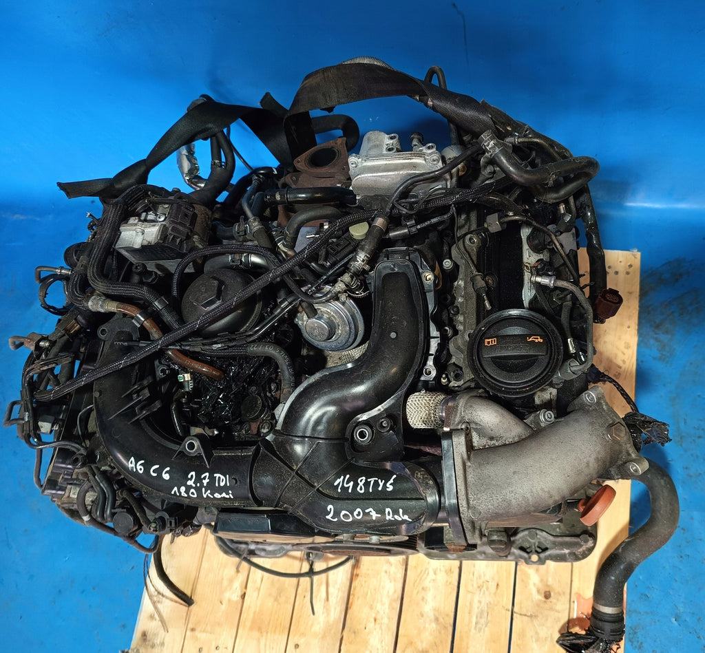 Motor Audi A6 C6 BPP 2.7 TDI 180PS 132kW 148TKm Diesel Engine Unkomplett