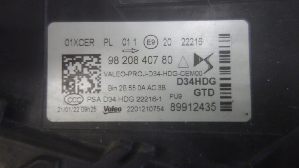 Frontscheinwerfer Citroën Ds3 89912435 LED Links Scheinwerfer Headlight SCH3913739888at