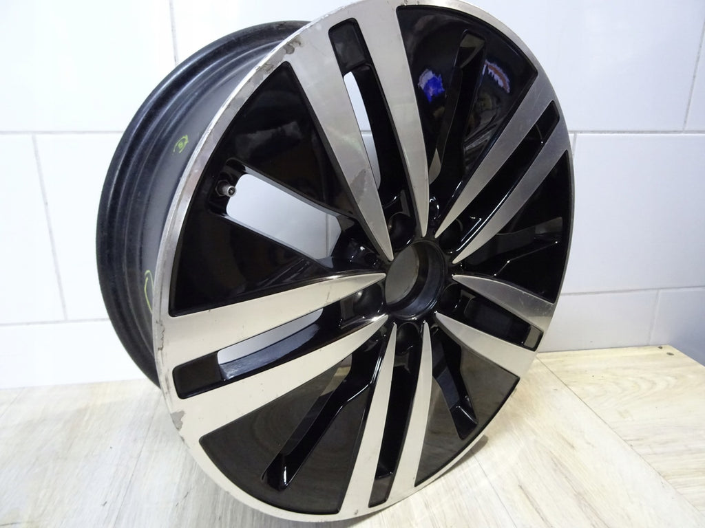 1x Alufelge 17 Zoll 6.5" 5x112 44ET Glanz Schwarz A1774010200 Mercedes-Benz