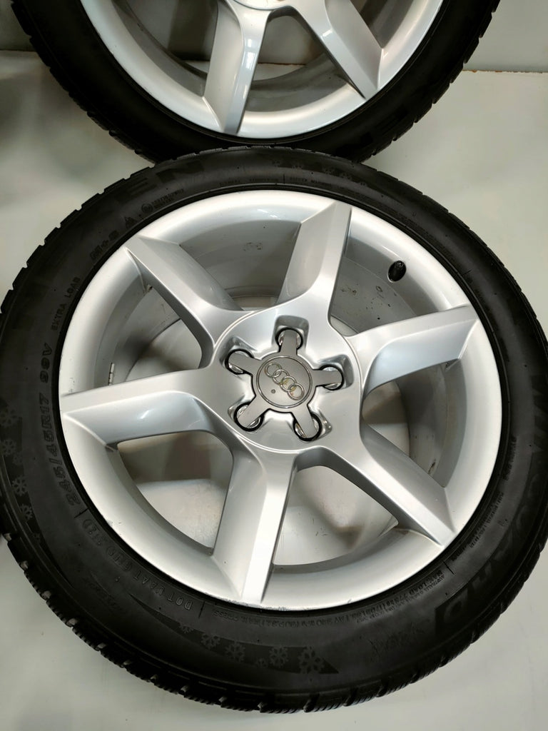 4x Alufelge 17 Zoll 8.0" 5x112 26ET Glanz Silber 8T0601025CJ Audi A5 Rim Wheel FEL5586820010nw
