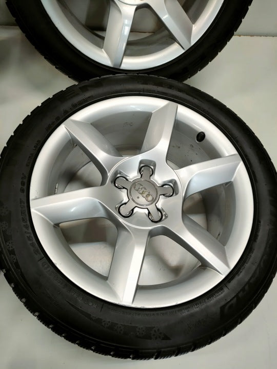 4x Alufelge 17 Zoll 8.0" 5x112 26ET Glanz Silber 8T0601025CJ Audi A5 Rim Wheel FEL5586820010nw