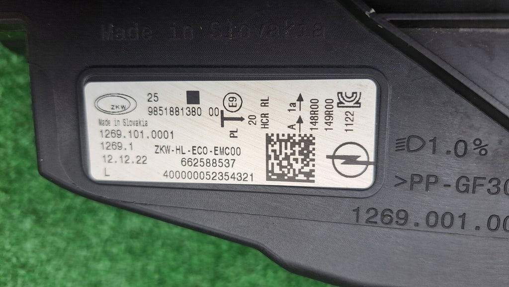 Frontscheinwerfer Opel Astra L 662588537 Full LED Links Scheinwerfer Headlight SCH9562859250yr