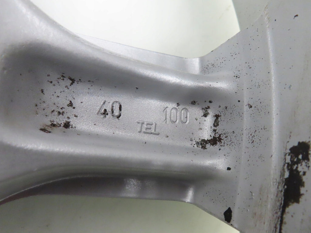 4x Alufelge 15 Zoll 6.5" 5x100 40ET Silber KBA45418 Seat Leon Golf IV Polo FEL9321970990yy